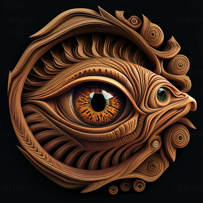 3D model Dragon eye fish (STL)